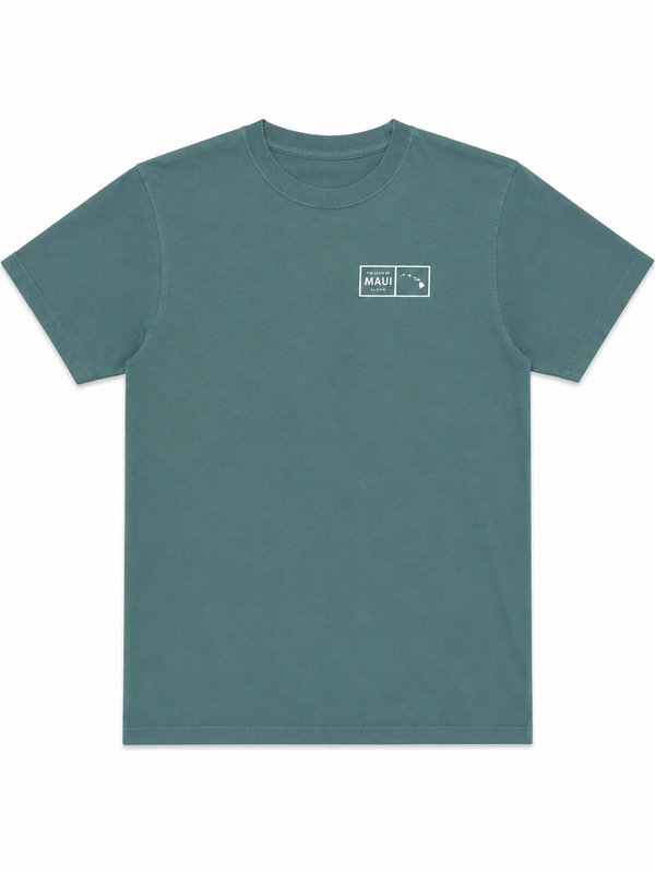 MAUI GARMENT DYED TEE GREEN
