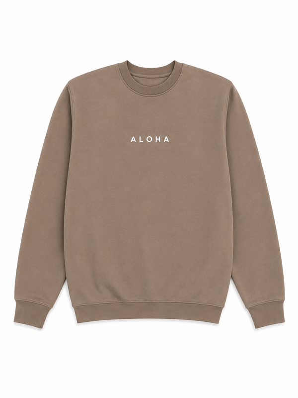 ALOHA BROWN SWEATER (UNISEX)