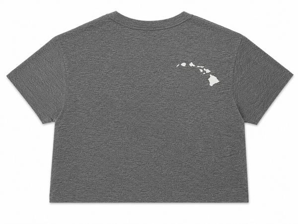 MINI ALOHA CROP TOP GREY