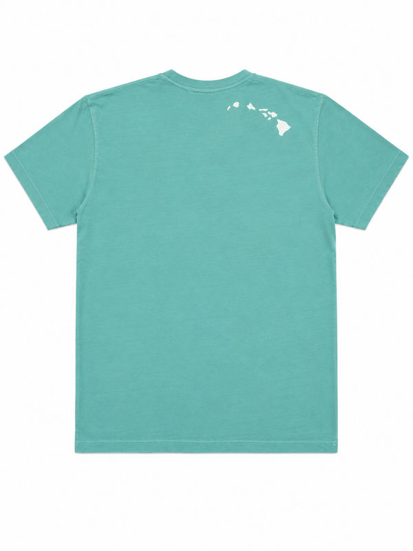 ALOHA GARMENT DYED TEE MINT GREEN