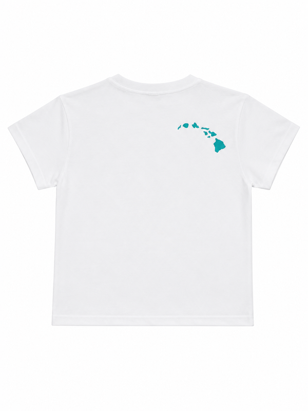 MINI ALOHA CROP TOP WHITE