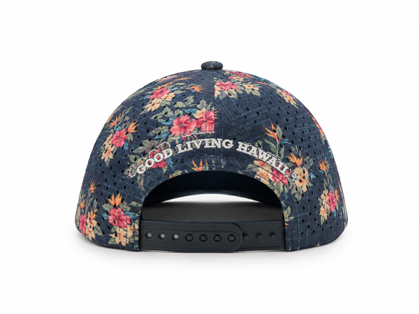 State of Maui Aloha Floral Quick-Dry Cap – Navy