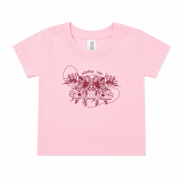 ALOHA OE INFANT SLEEVE SHIRT LIGHT PINK