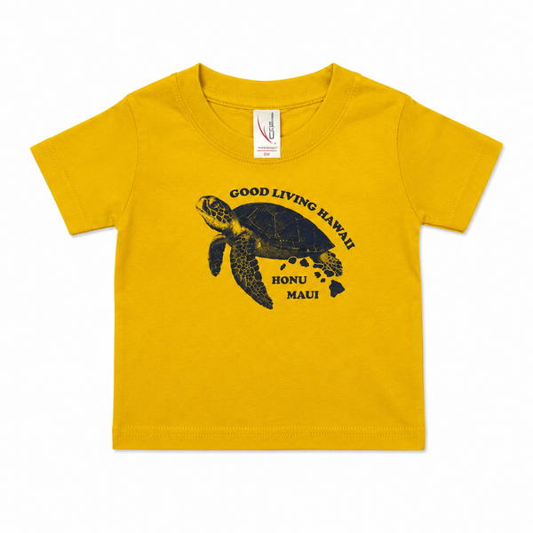 HONU MAUI INFANT SLEEVE SHIRT YELLOW
