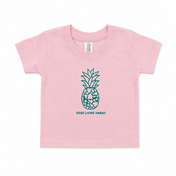 PINEAPPLE INFANT SLEEVE SHIRT LIGHT PINK