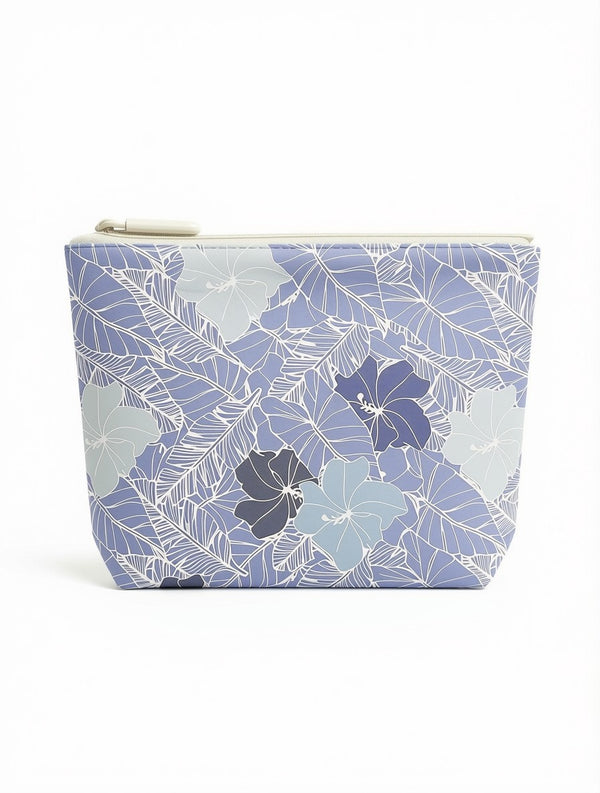 TYVEK POUCH FLORAL BLUE SMALL