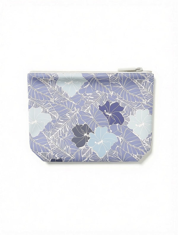 TYVEK POUCH FLORAL BLUE SMALL