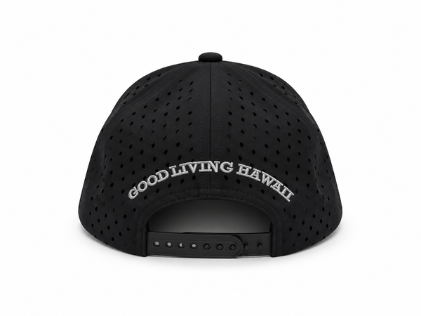 STATE OF ALOHA MAUI PERFORMANCE CAP - BLACK