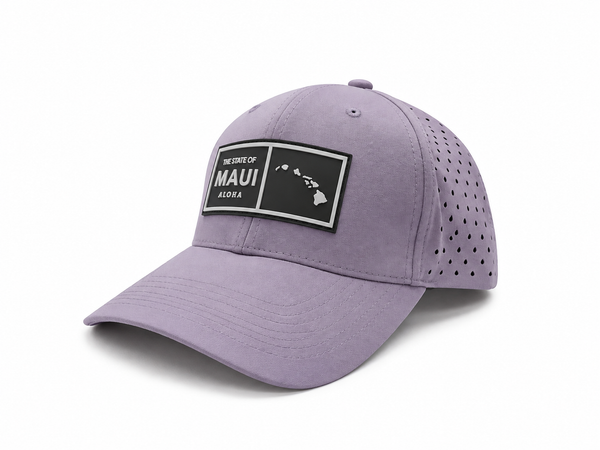 STATE OF ALOHA MAUI QUICK-DRY PERFORMANCE CAP - SOFT LAVENDER