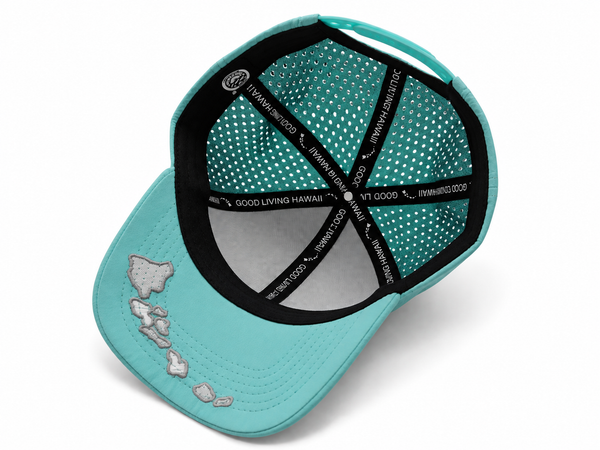 STATE OF ALOHA MAUI QUICK-DRY PERFORMANCE CAP - LIGHT BLUE