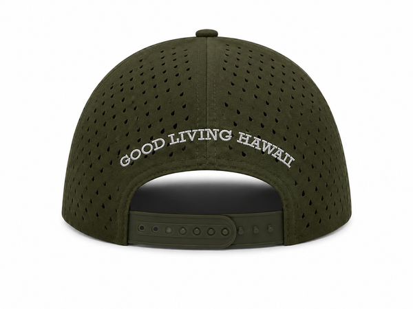 MAUI HI QUICK-DRY PERFORMANCE CAP - OLIVE GREEN