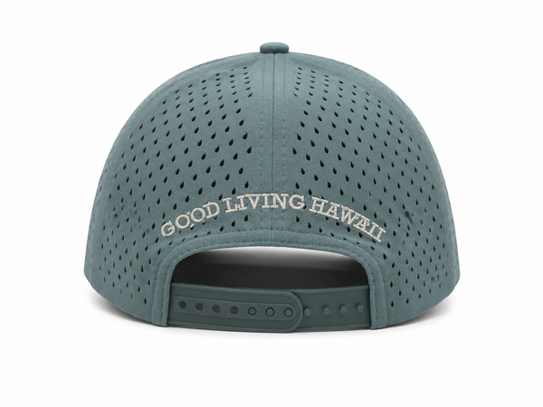 MAUI HI QUICK-DRY PERFORMANCE CAP - MUTED BLUE GREEN