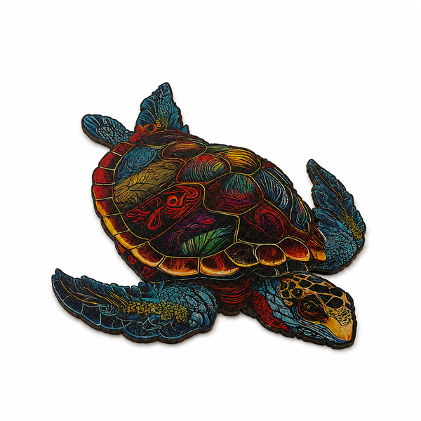 WOODEN PUZZLE / SWIMMING SEA TURTLE