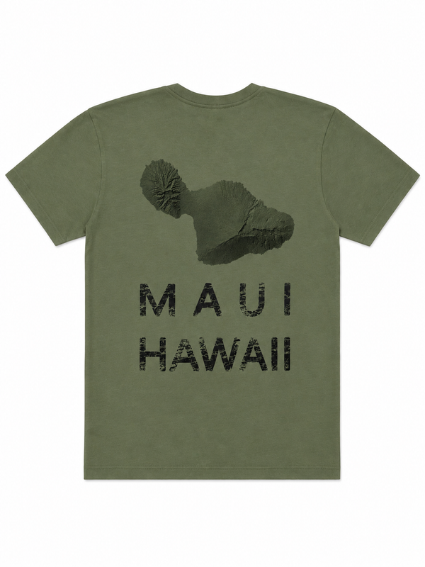 ALOHA / MAUI ISLAND SLEEVE SHIRT ARTICHOKE