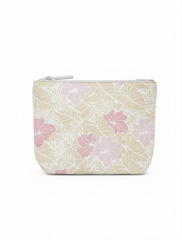 TYVEK POUCH FLORAL ORANGE SMALL