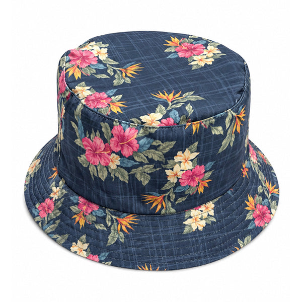 FLORAL MAUI SHAKA BUCKET HAT (REVERSIBLE)