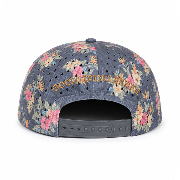 ROOSTER CAP FLORAL PRINT SNAPBACK