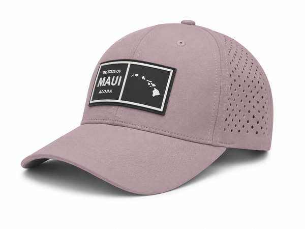 Maui Aloha Quick-Dry Performance Hat – Dusty Pink