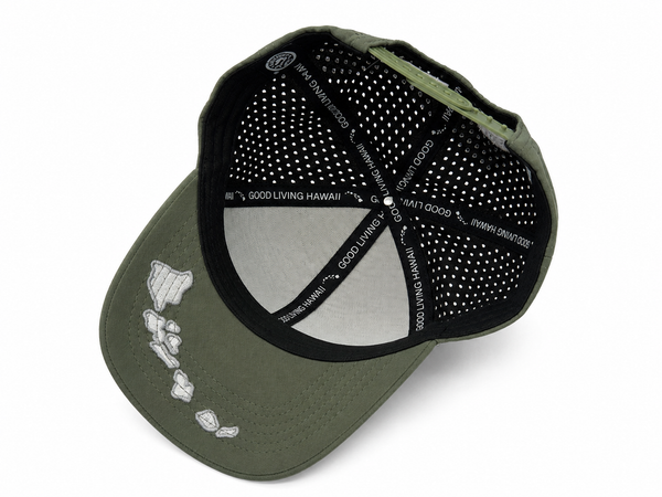 MAUI HI QUICK-DRY PERFORMANCE CAP - SAGE GREEN