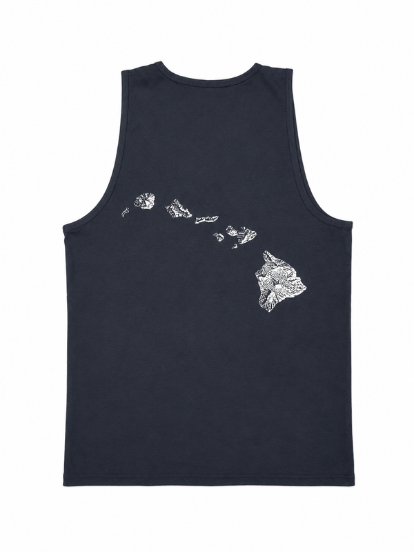 MAUI SHAKA TANK TOP HARBOR BLUE