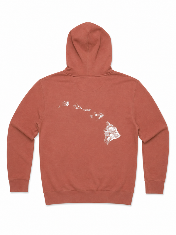 MAUI SHAKA UNISEX PREMIUM PULLOVER HOODIE SALMON