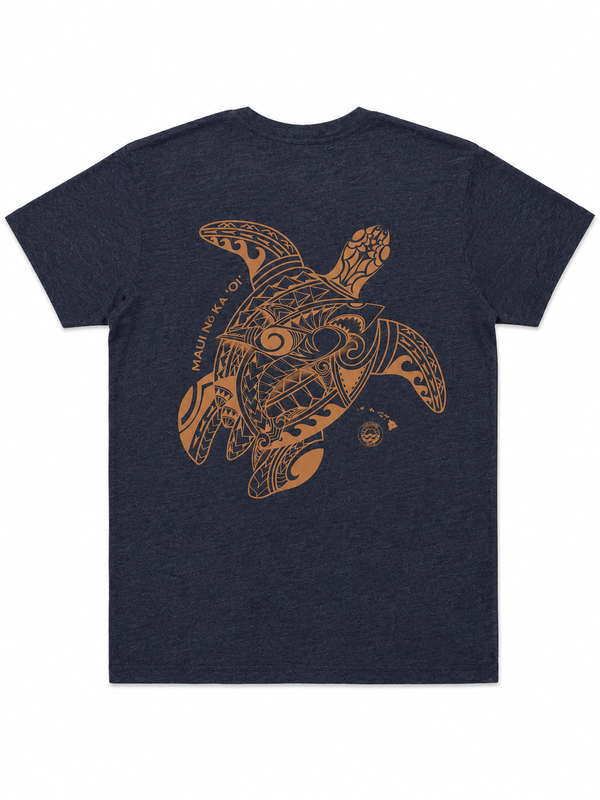 TURTLE X SHARK MAUI NO KA OI SLEEVE SHIRT HEATHER
