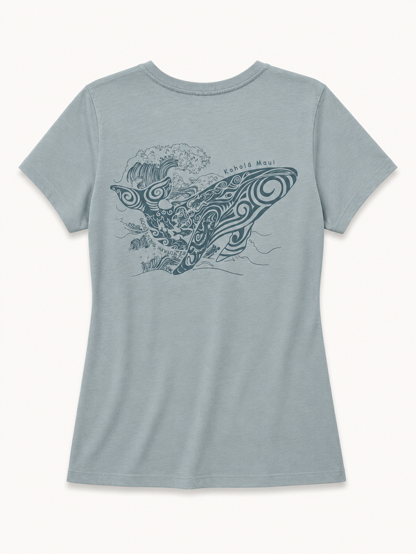 WHALE MAUI V-NECK SHORT SLEEVE SHIRT