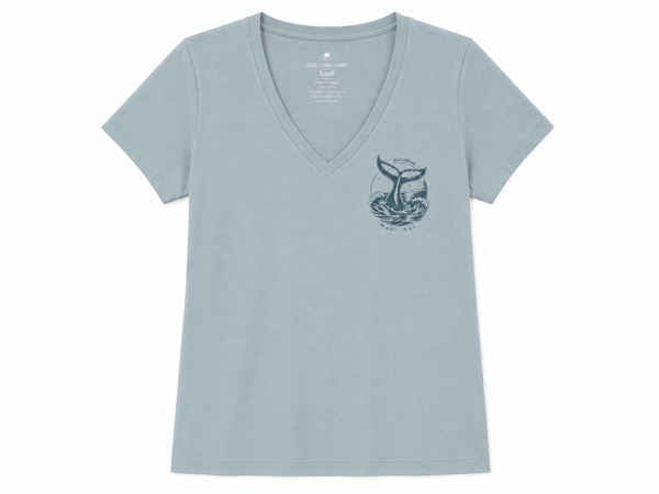 WHALE MAUI V-NECK SHORT SLEEVE SHIRT