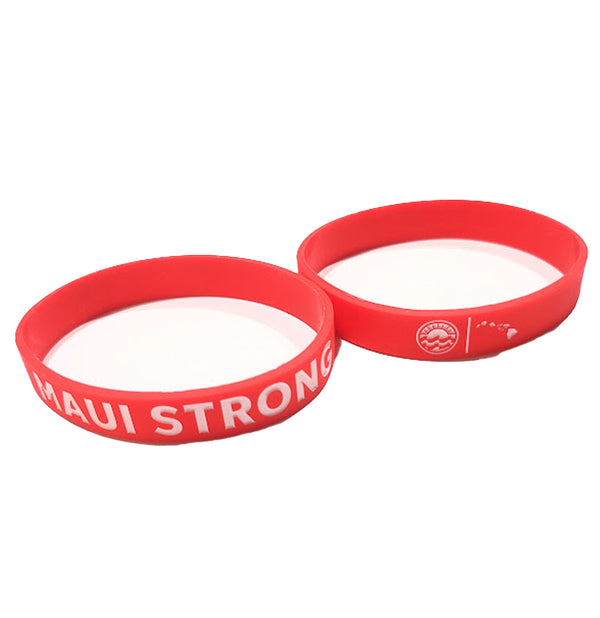 MAUI STRONG WRIST BAND RED