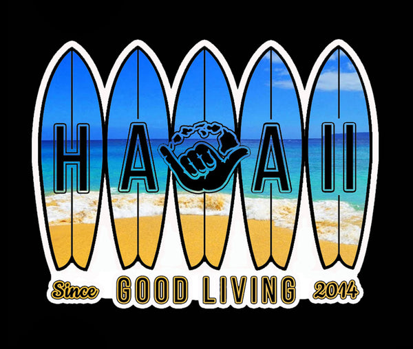 HAWAII SURFBOARD STICKER